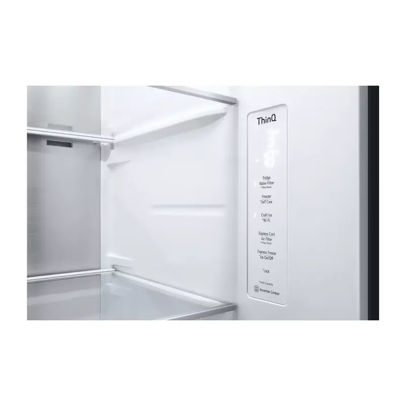 REFRIGERADORA LG SIDE BY SIDE DE 22.4P³ INSTAVIEW DOOR IN DOOR CRAFT ICE VS25XHWCB